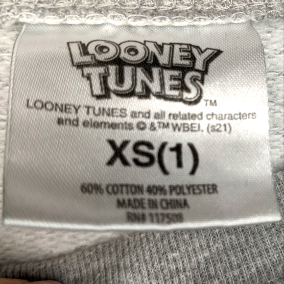 Looney Tunes Graphic Sweatshirt, XS (Juniors) - Picture 3 of 8